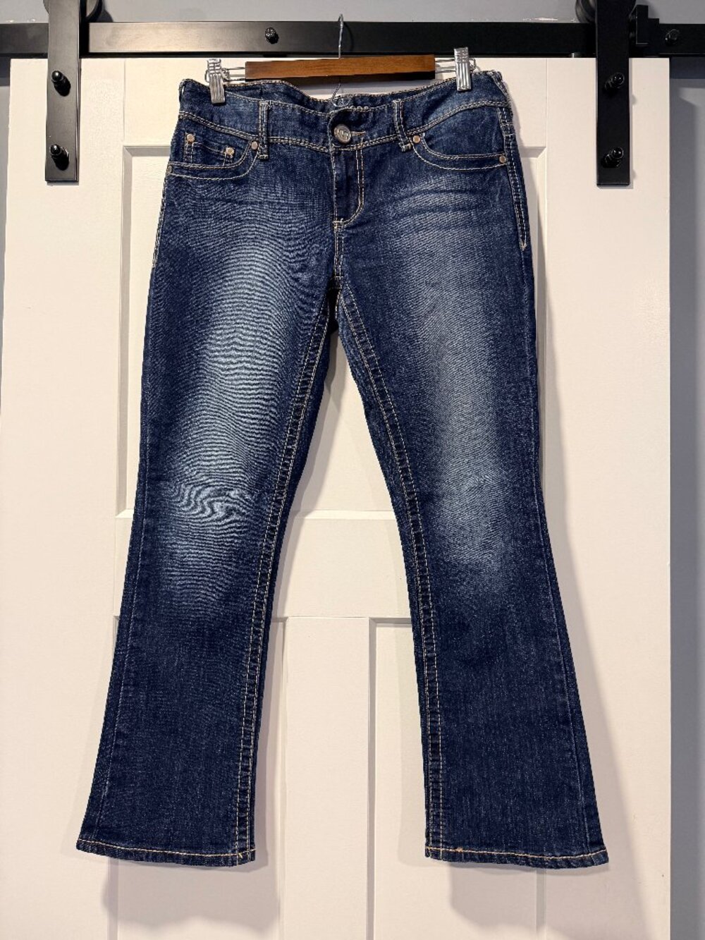 Maurices Straight Boot Cut Blue Denim Stretch Jeans
